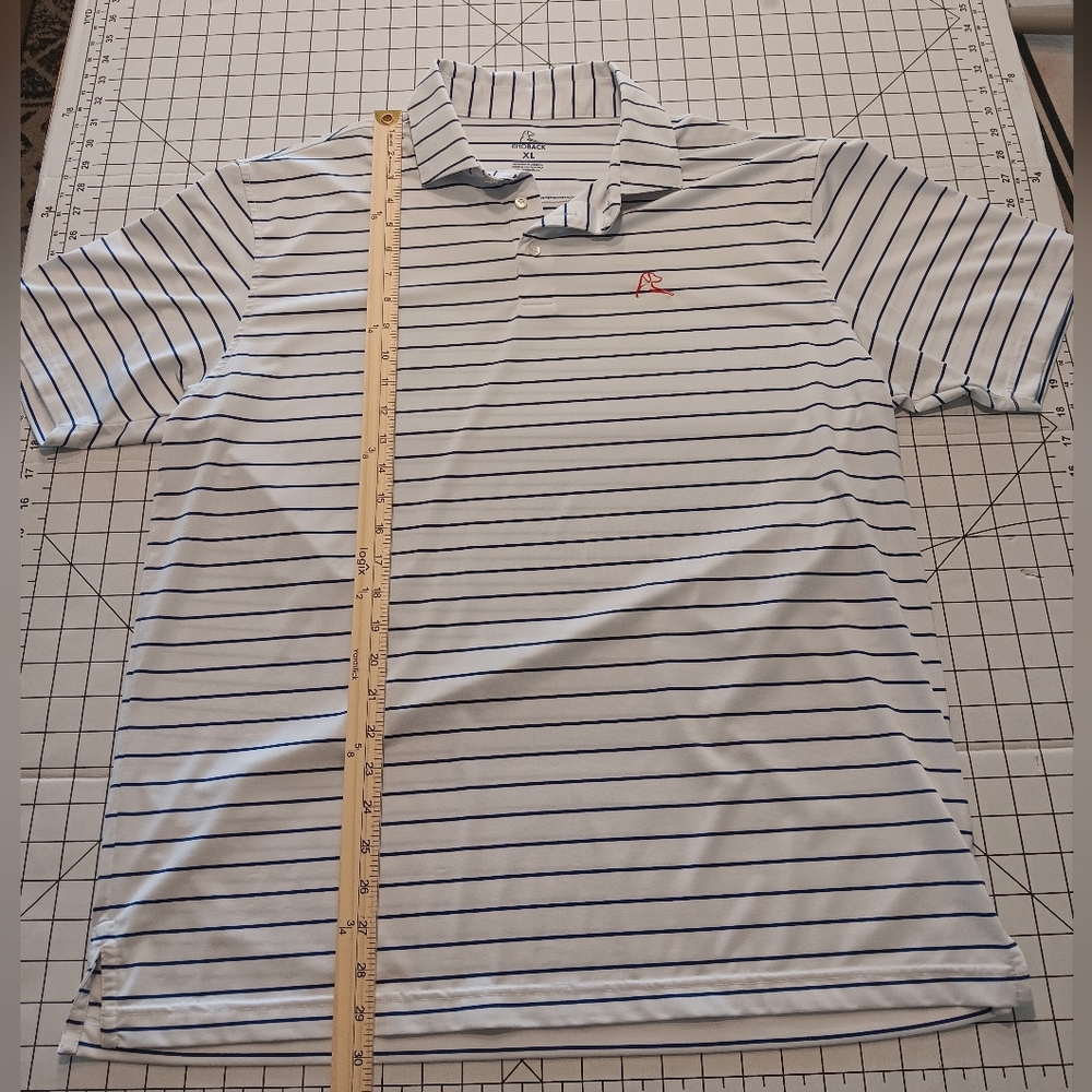 Rhoback Golf Polo, XL, Blue and White, Great condition